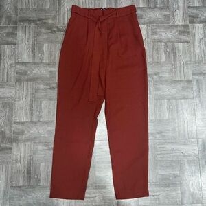 NEW Forever21 Rust Colored Belted Pants Size Small